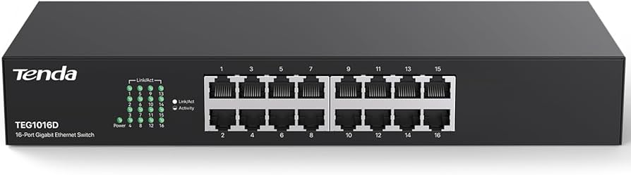Tenda 16 Port Gigabit Switch TEG1016D