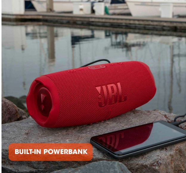 Портативная колонка JBL Charge 5, Красная (JBLCHARGE5RED)