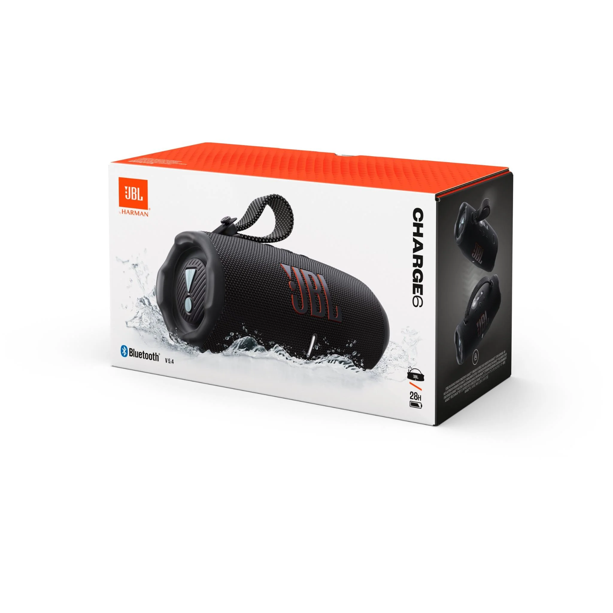 Портативная колонка JBL Charge 6, Чёрная (JBLCHARGE6BLK)