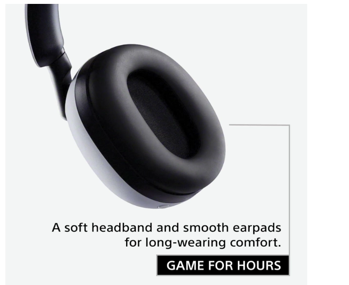 سماعة ألعاب لاسلكية Sony WH-G900N باللون الأبيض (WH-G900N/WZE)