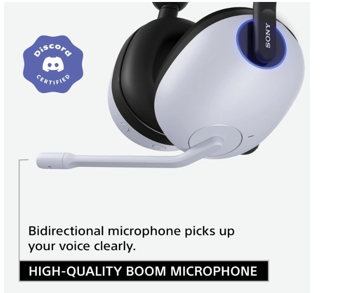 سماعة ألعاب لاسلكية Sony WH-G900N باللون الأبيض (WH-G900N/WZE)