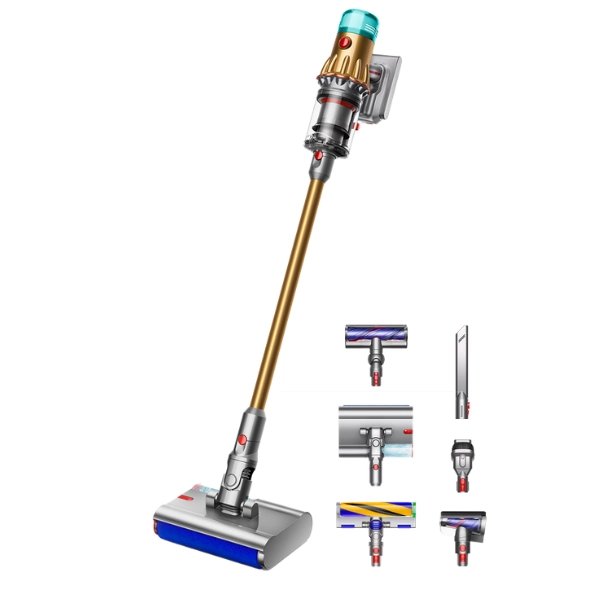 مكنسة كهربائية Dyson V12s Detect Slim Submarine SV46 أصفر نيكل
