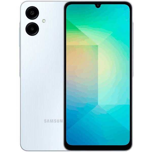 Samsung Galaxy A06 ‏(SM-A065) بسعة 6 جيجابايت / 128 جيجابايت LTE أزرق فاتح