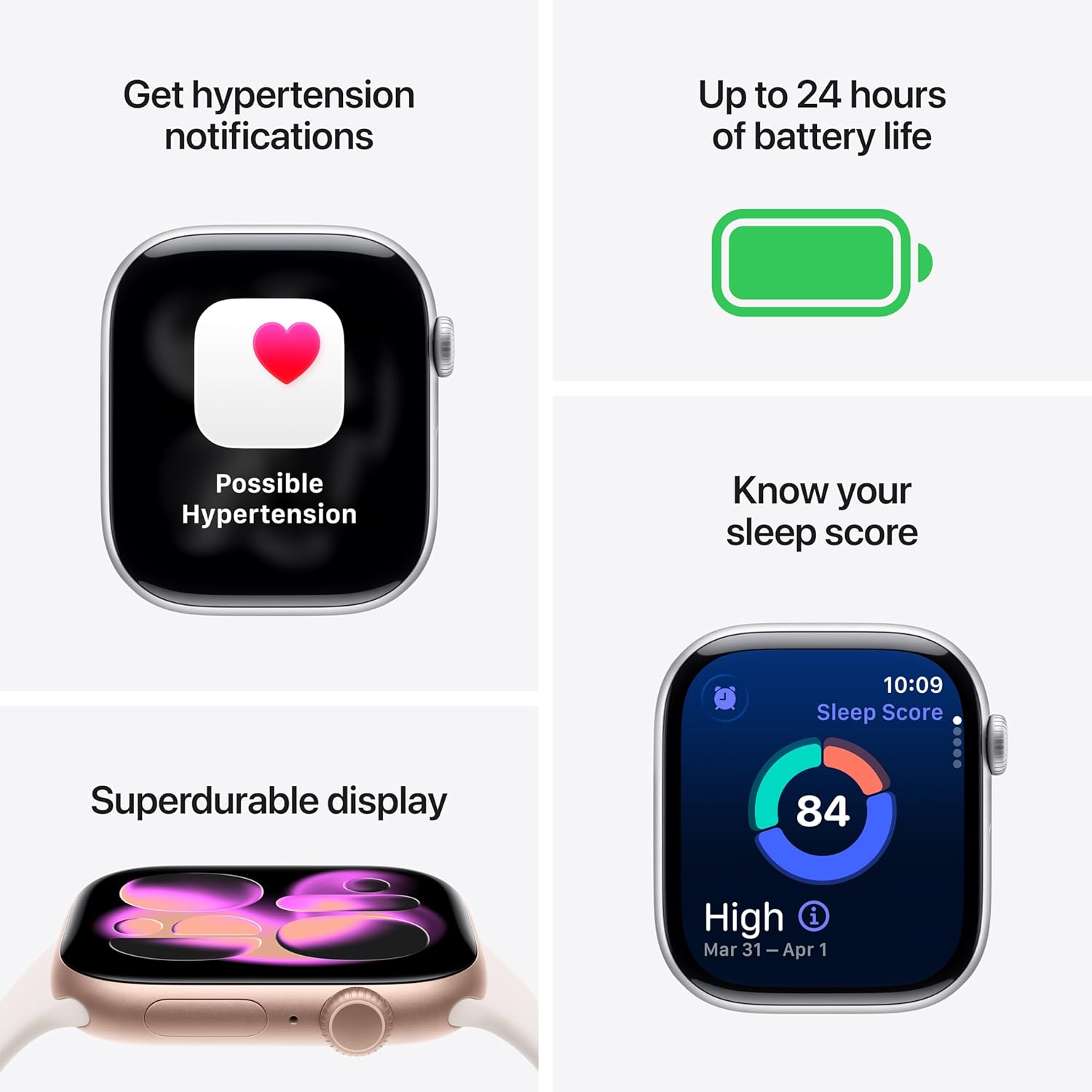 Apple Watch Series 11 GPS 42mm Jet Black Aluminium Case With Black Sport Band MEQT4 S/M
