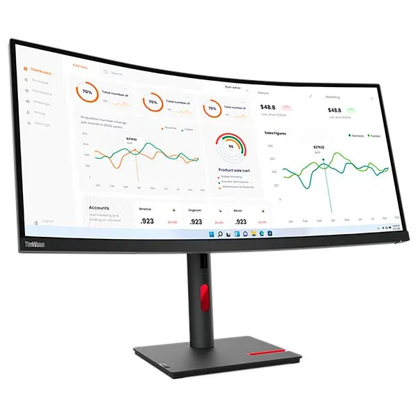 شاشة Lenovo ThinkVision T34w-30 (63D4GAT1UK)