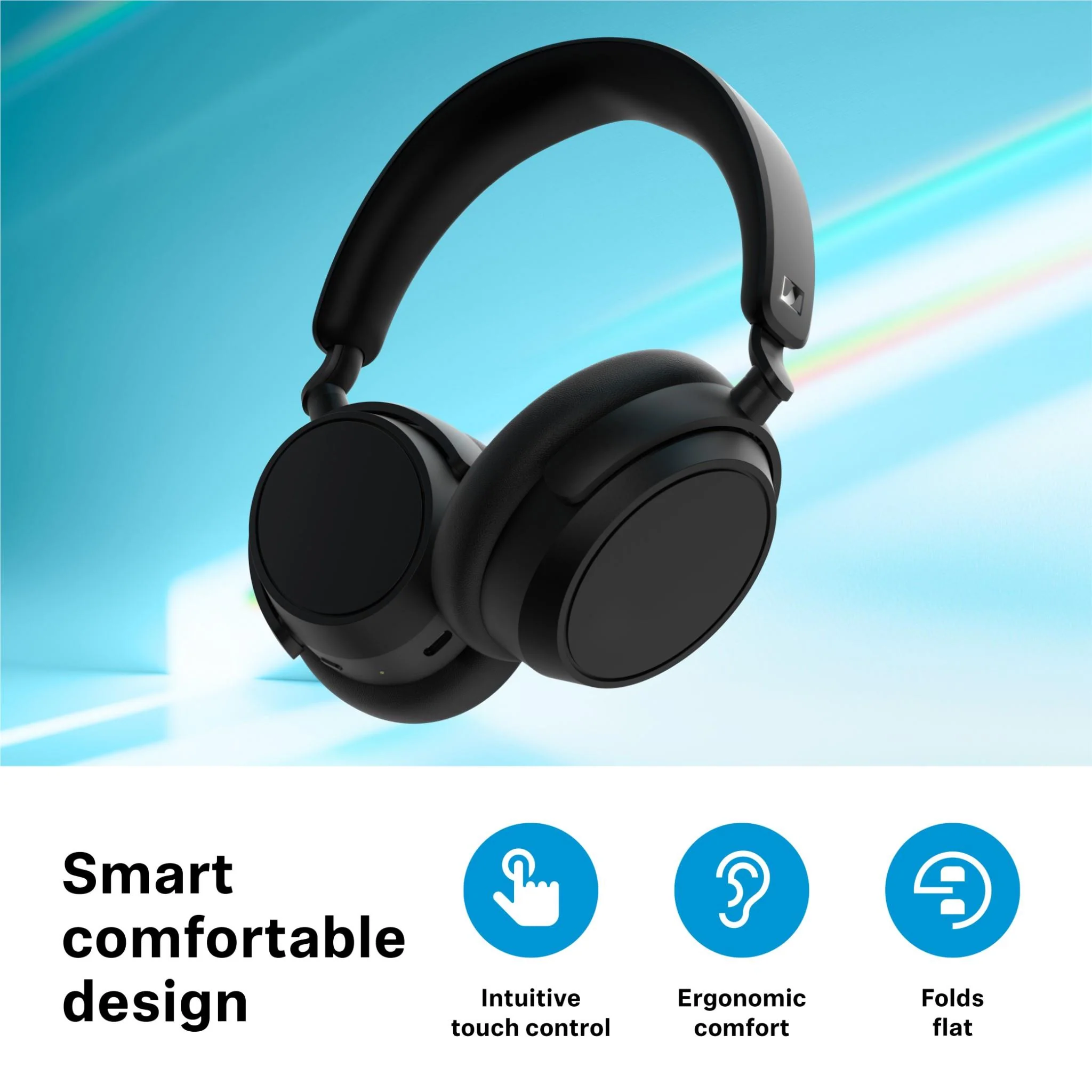 Беспроводная Bluetooth-гарнитура Sennheiser Accentum Plus, Чёрная (700176)