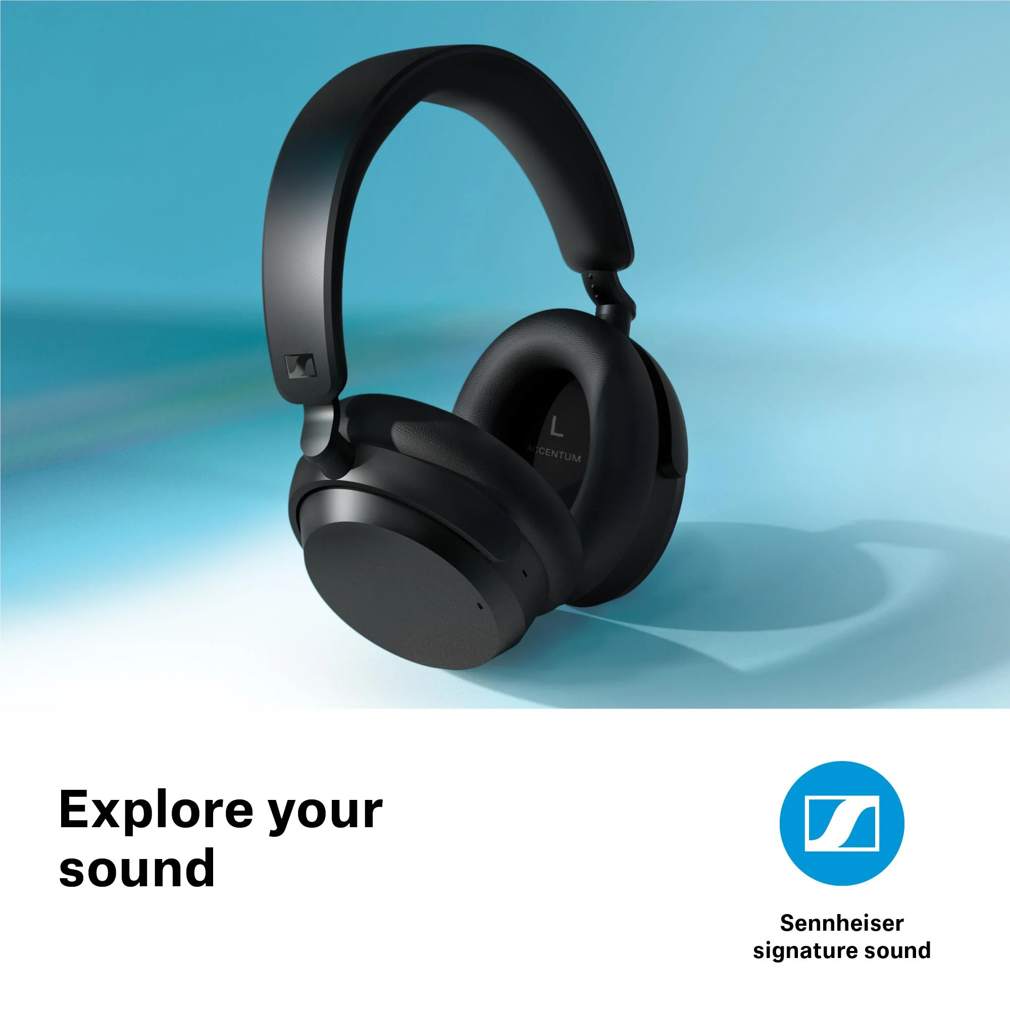 Беспроводная Bluetooth-гарнитура Sennheiser Accentum Wireless, Чёрная (700174)