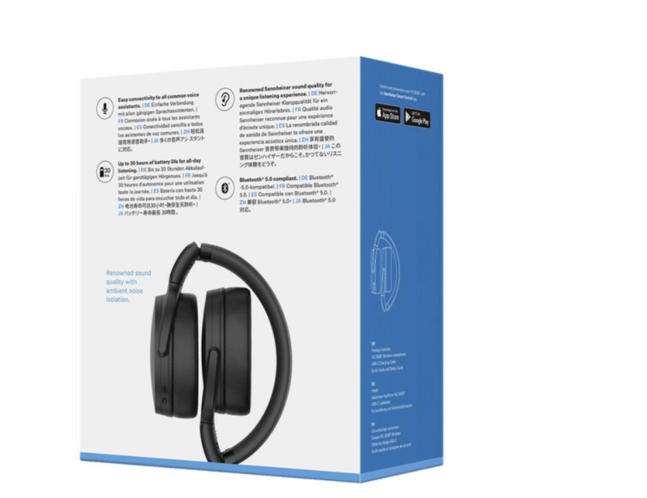 Беспроводная гарнитура Sennheiser HD 350BT, Чёрная (508384)