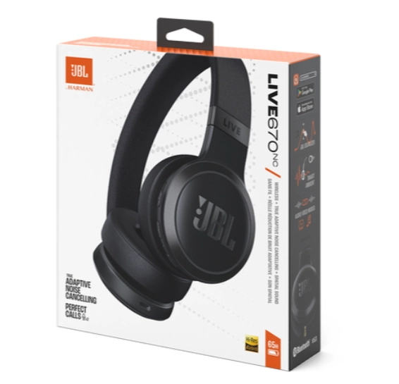 Беспроводные наушники JBL Live 670NC, Чёрные