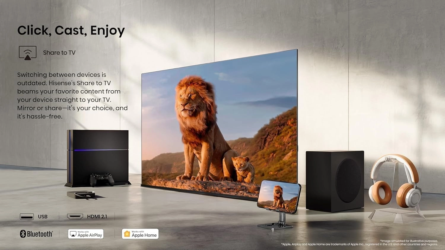 Смарт-телевизор Hisense 65 дюймов LED 4K UHD A62QS