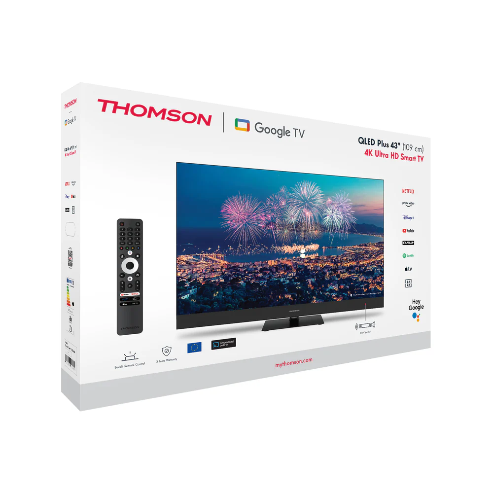 Thomson 43 inch QLED Plus Front Speaker TV