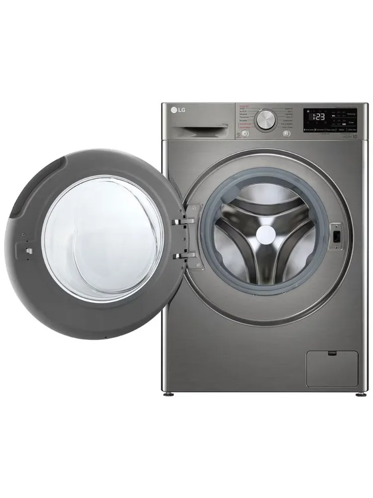 LG Washing Machine F4V3ES6S Platinum Silver