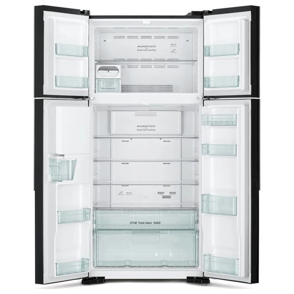 Hitachi Side-by-Side Refrigerator 760L Glass Black (RW760GBK)