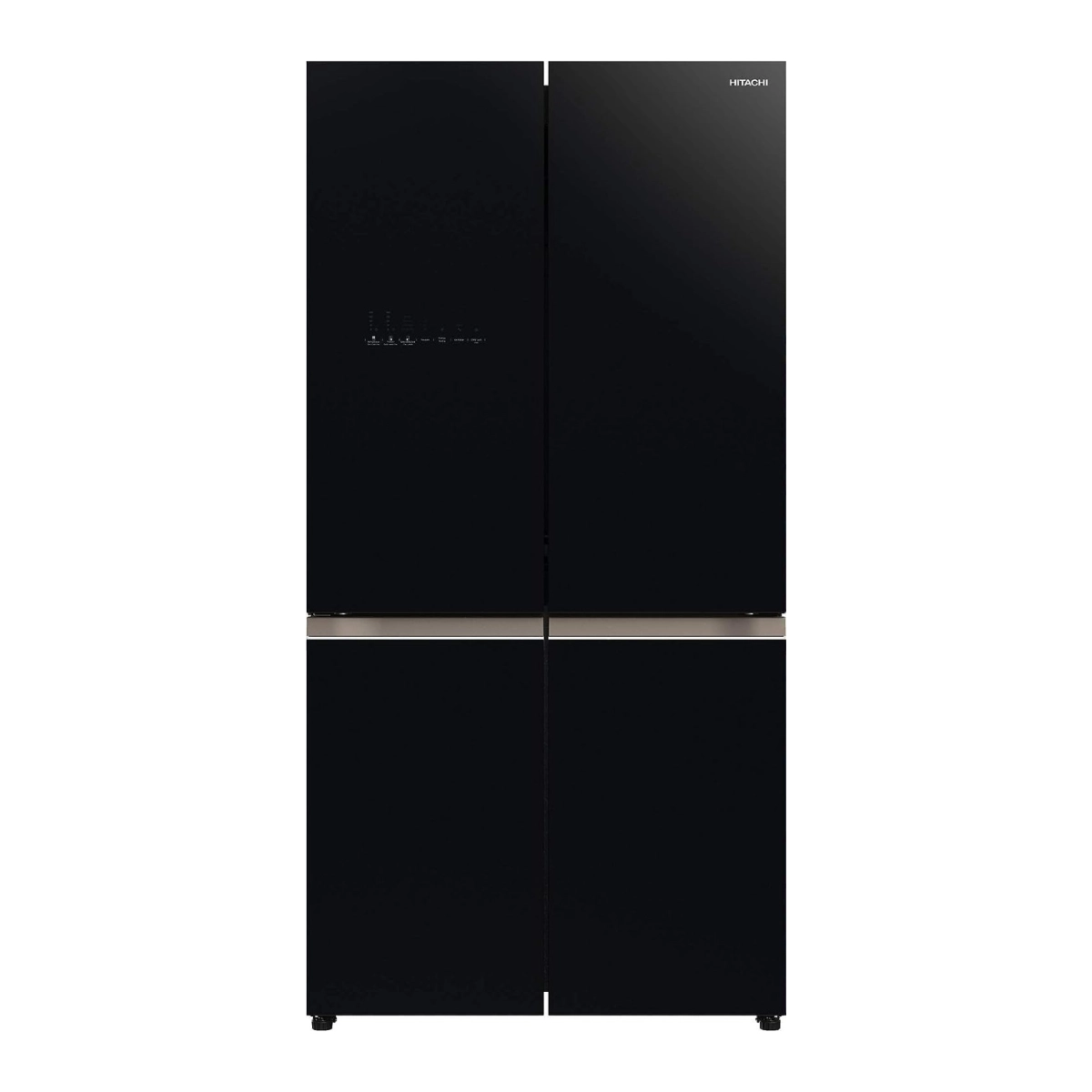 ثلاجة هيتاشي Side-by-Side سعة 720L زجاج أسود (RWB720VUK04GBK)