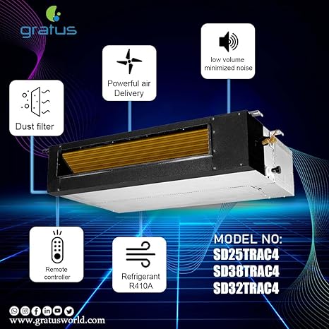 Gratus 22500 BTU Канальный кондиционер T3 & T4 SD25TRAC4