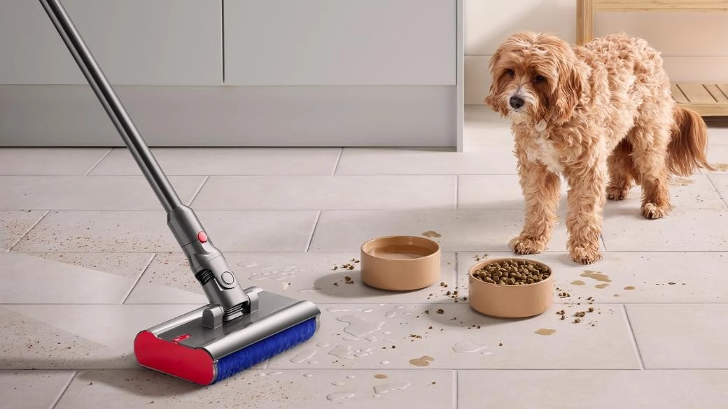 مكنسة كهربائية Dyson V12s Detect Slim Submarine SV46 أصفر نيكل