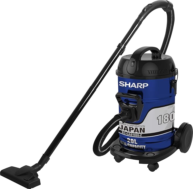 مكنسة Sharp 1800 واط برميل 20 لتر