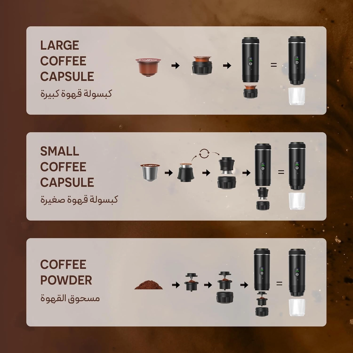 ماكينة قهوة Green Lion CAFFEX بقدرة 72W