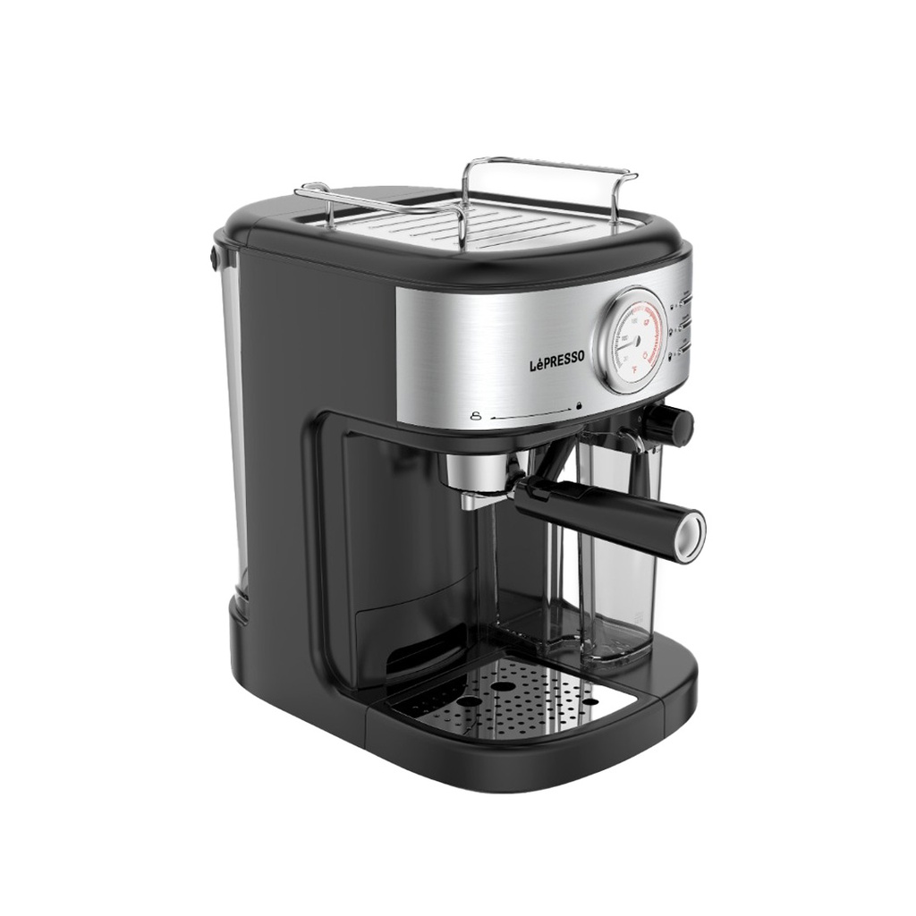ماكينة إسبريسو LePresso Barista مع Auto Milk Frother وFlow Meter (LP20BCMCFBK)