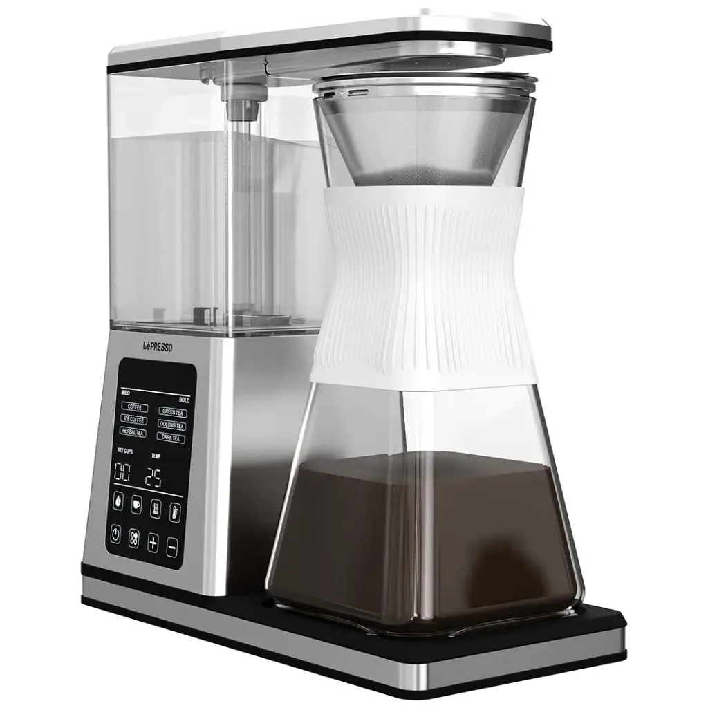 ماكينة LePresso Crystal Brew لتحضير القهوة والشاي بالتقطير 1.2L (LPCFM1236SI)