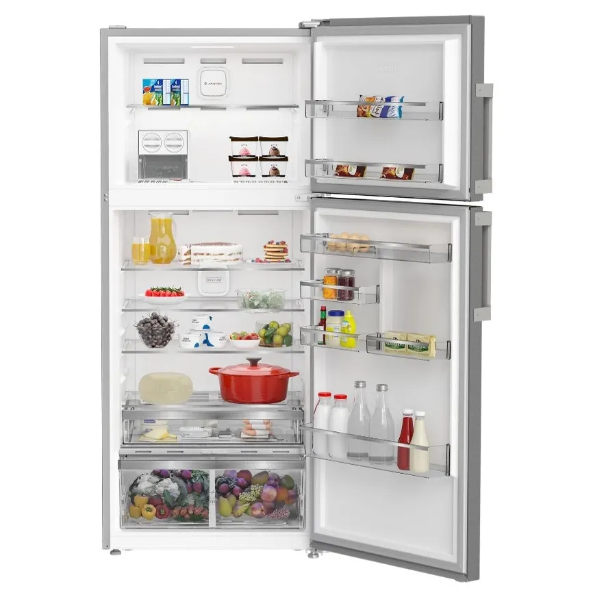 Ariston Top Mount Refrigerator 730L Titanium Inox Dual Fan Inverter (ART78F6593XME)