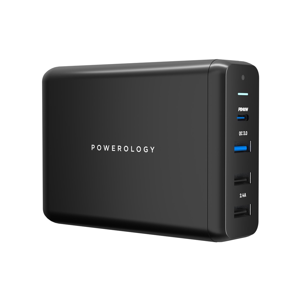 محطة شحن Powerology سريعة 75W بأربعة مخارج