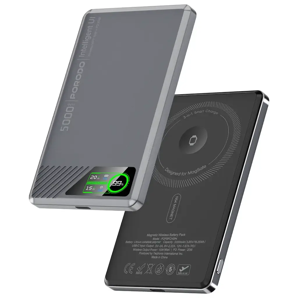 Porodo SlimMag 5000mAh Magnetic Power Bank
