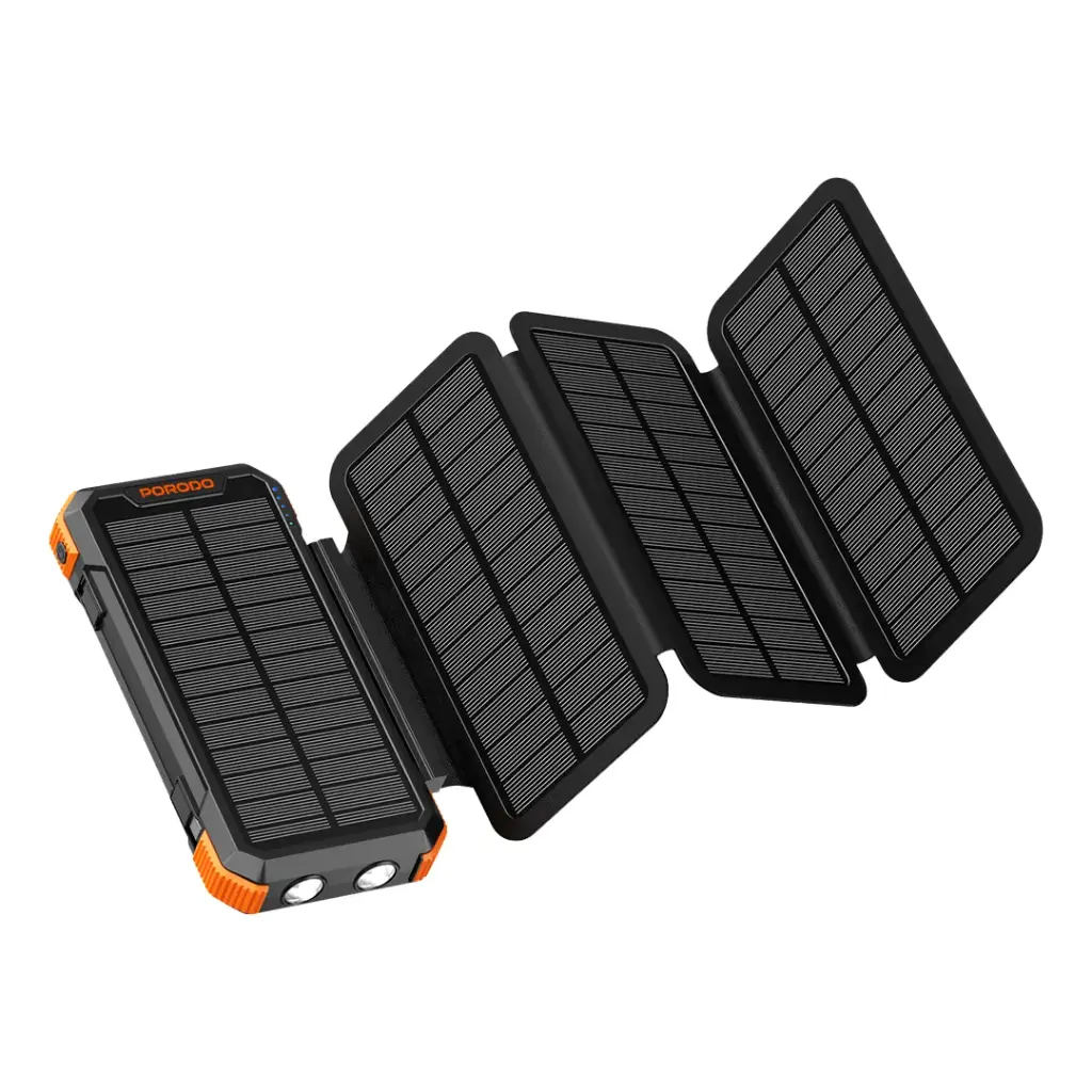 Porodo 20000mAh 4-Panel Solar Power Bank (PB070)