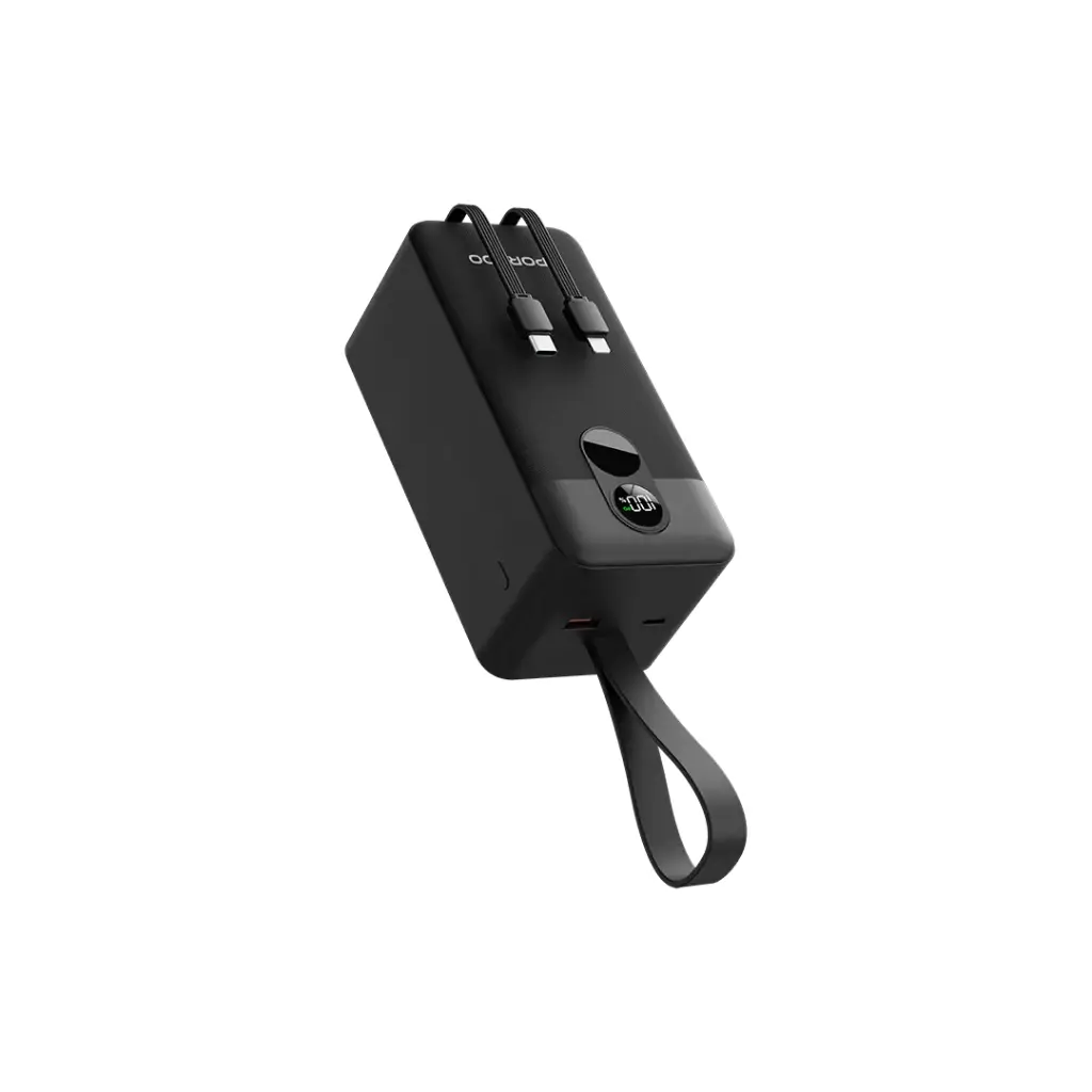 Porodo 50000mAh Power Bank with Integrated Cables