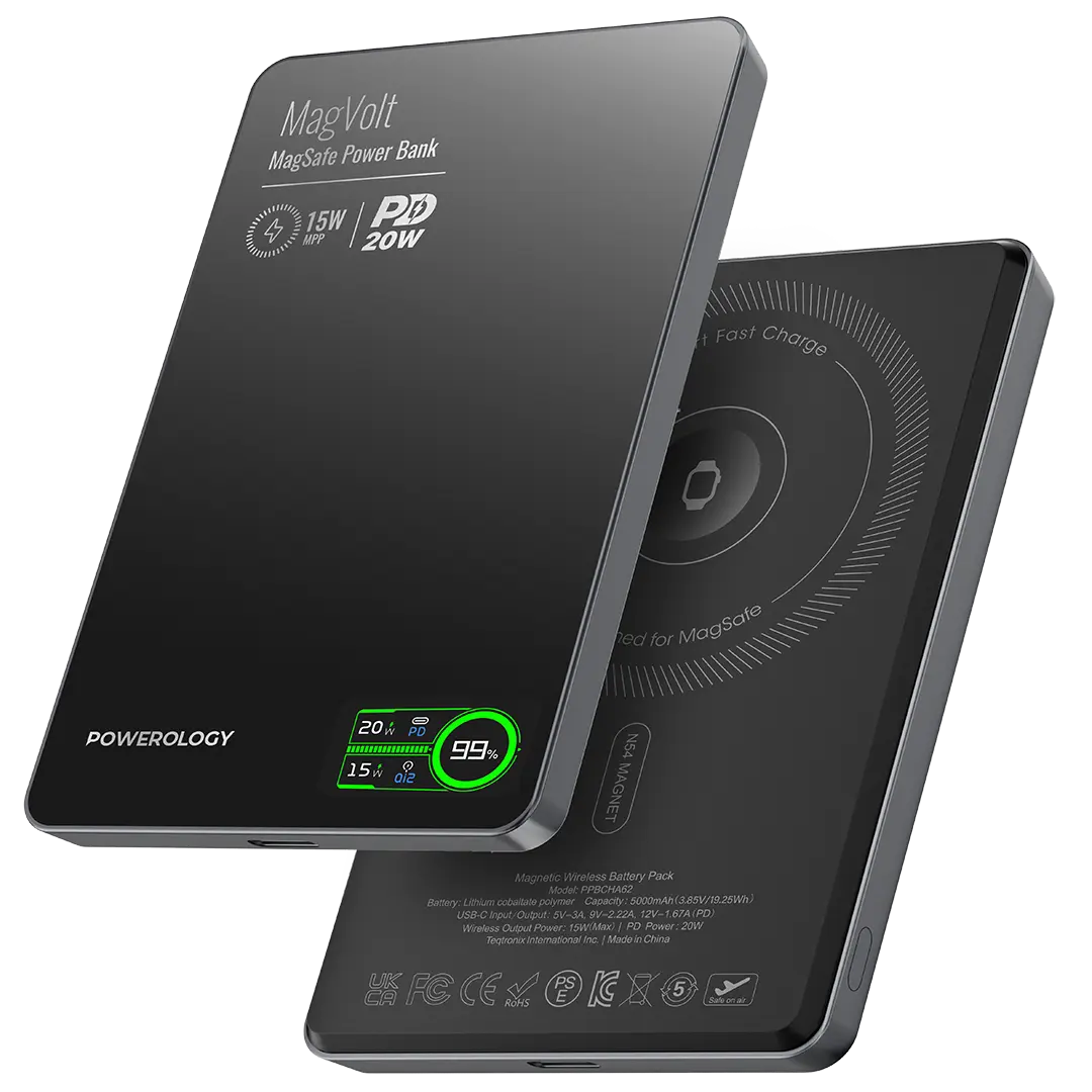 Powerology MagVolt 5000mAh Magnetic Power Bank