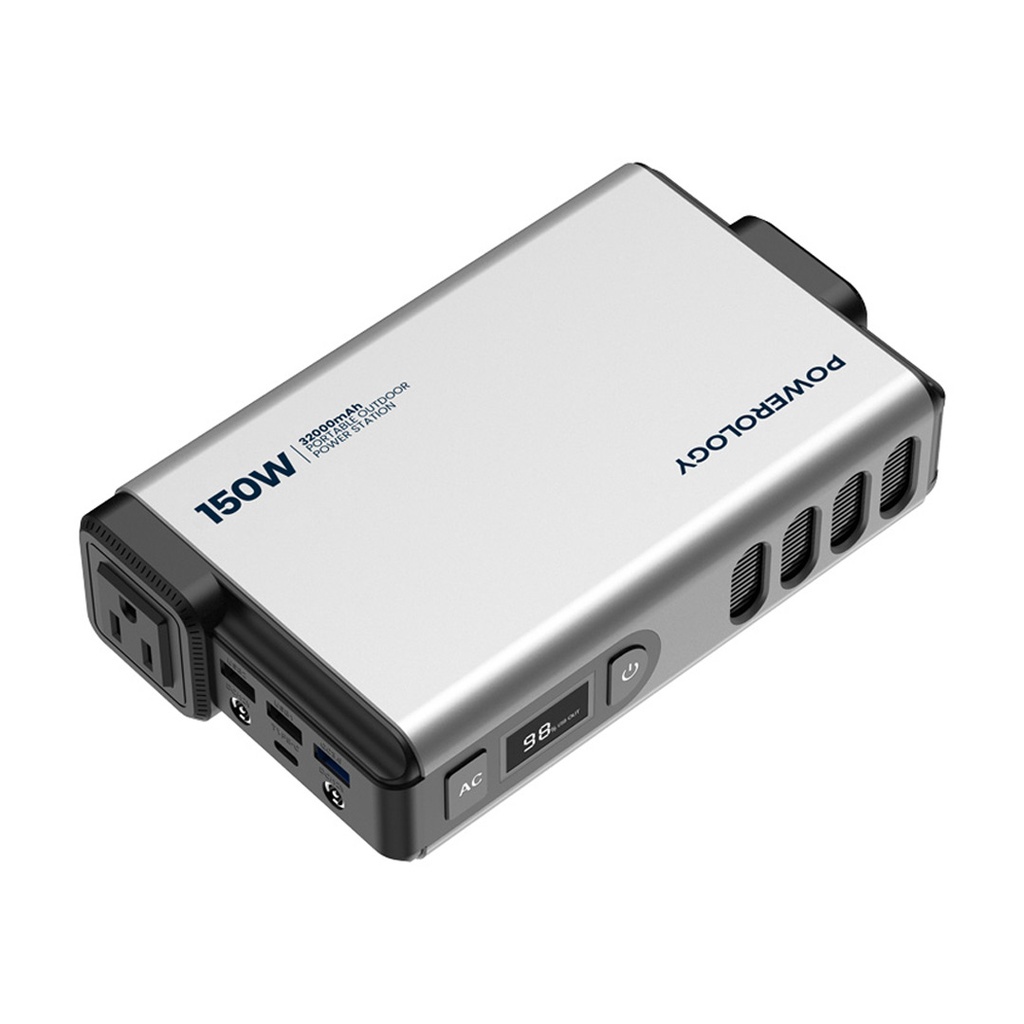Powerology 32000mAh 150W Mini Power Station with AC Output