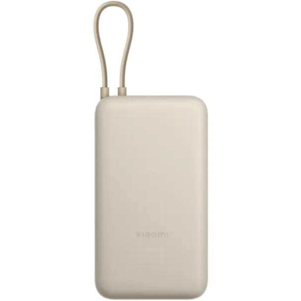 Xiaomi 20000mAh Power Bank with Integrated Cable Tan