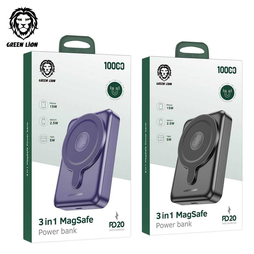 Green Lion Astro 3 в 1 Внешний аккумулятор 10000mAh PD 20W