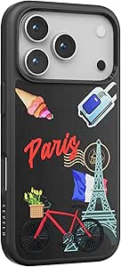 Levelo Vallo PU Leather Case با Paris Embroidery Design