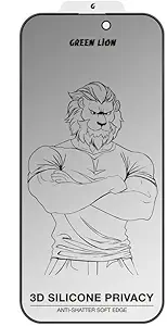 Green Lion 3D Silicone Plus واقي شاشة لهاتف 17 6.3"/16 Pro