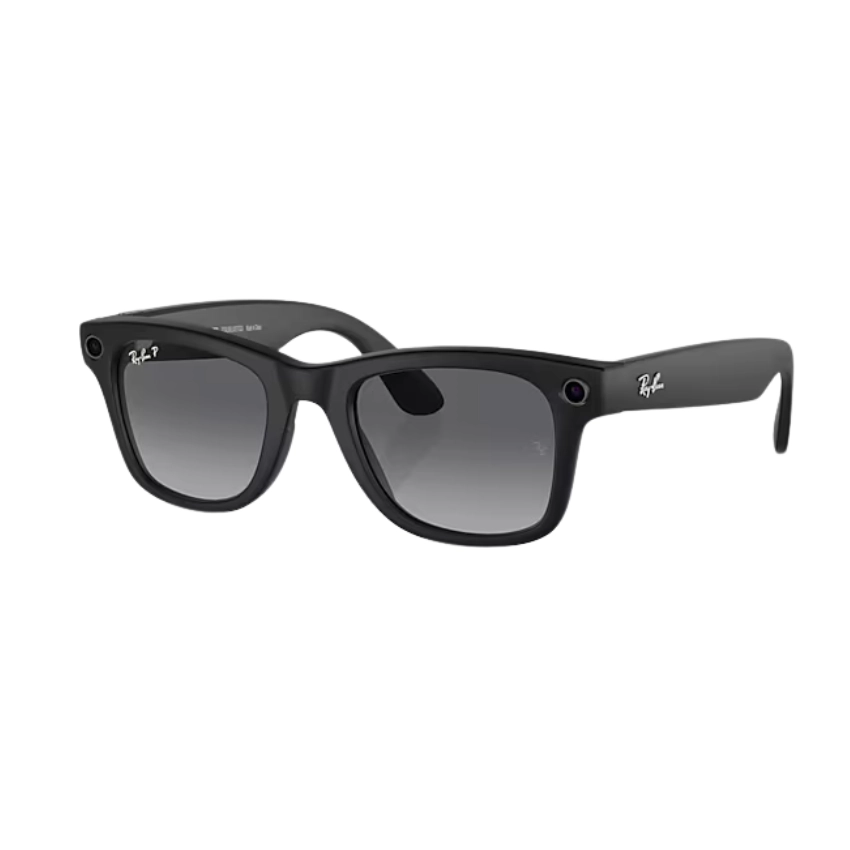 نظارات Ray-Ban Wayfarer الذكية Matte Black / Transitions Graphite Green مقاس 50 مم ‏(601S1M50)