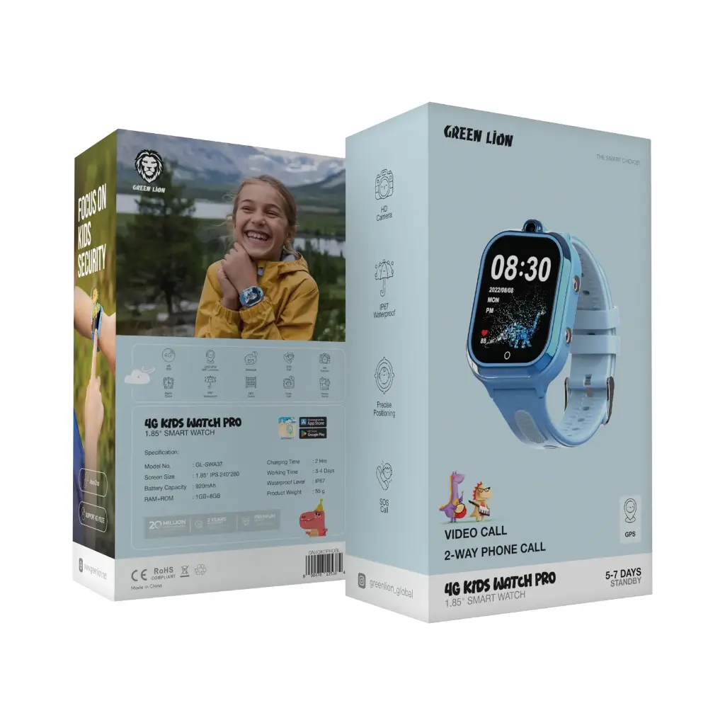 Green Lion 4G Kids Watch Pro 1.85 Inch Smart Watch