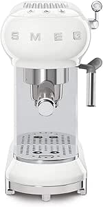 Smeg Espresso Coffee Machine White (ECF02WHUK)