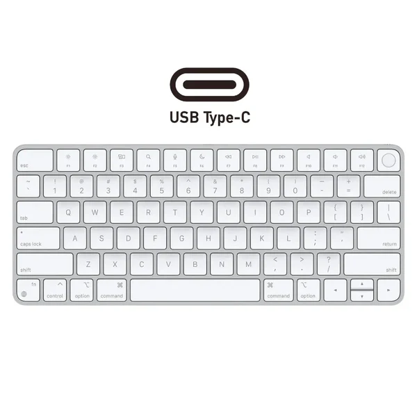 Apple Magic Keyboard с Touch ID USB-C Серебристый