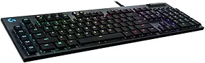 لوجيتك G815 Lightsync كيبورد ألعاب ميكانيكي Carbon Clicky