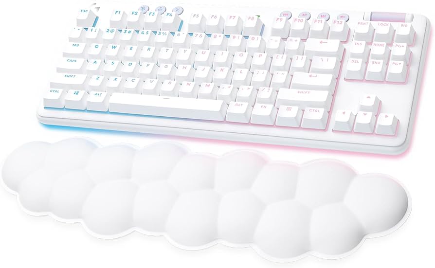 لوجيتك G715 TKL Lightspeed RGB كيبورد ألعاب لاسلكي أبيض Tactile