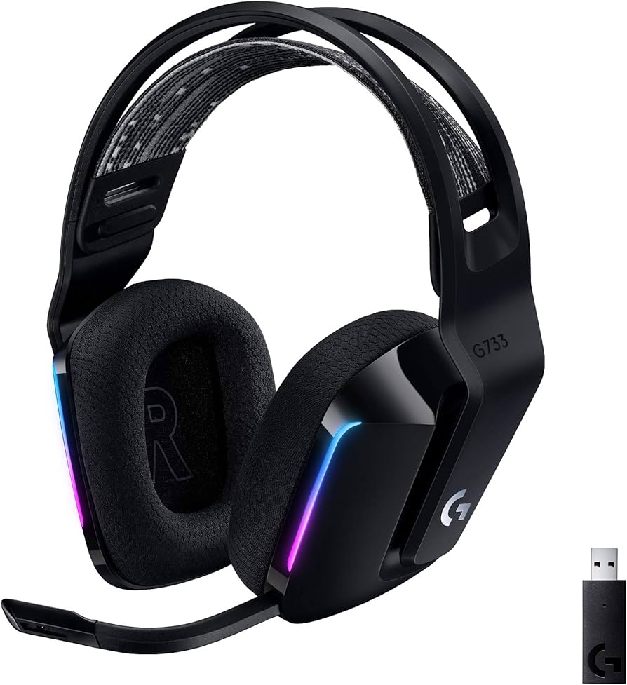 لوجيتك G733 Lightspeed سماعة ألعاب RGB لاسلكية أسود