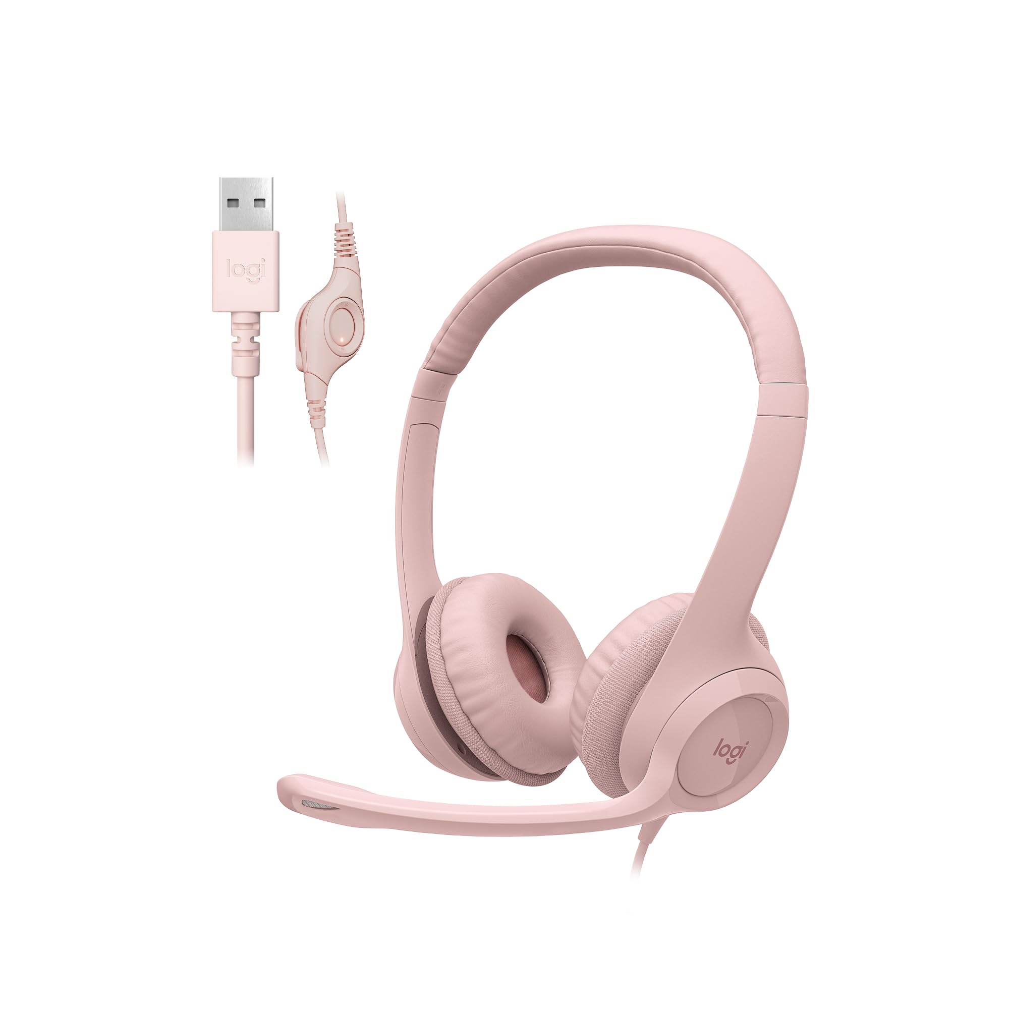 لوجيتك H390 سماعة رأس Rose USB