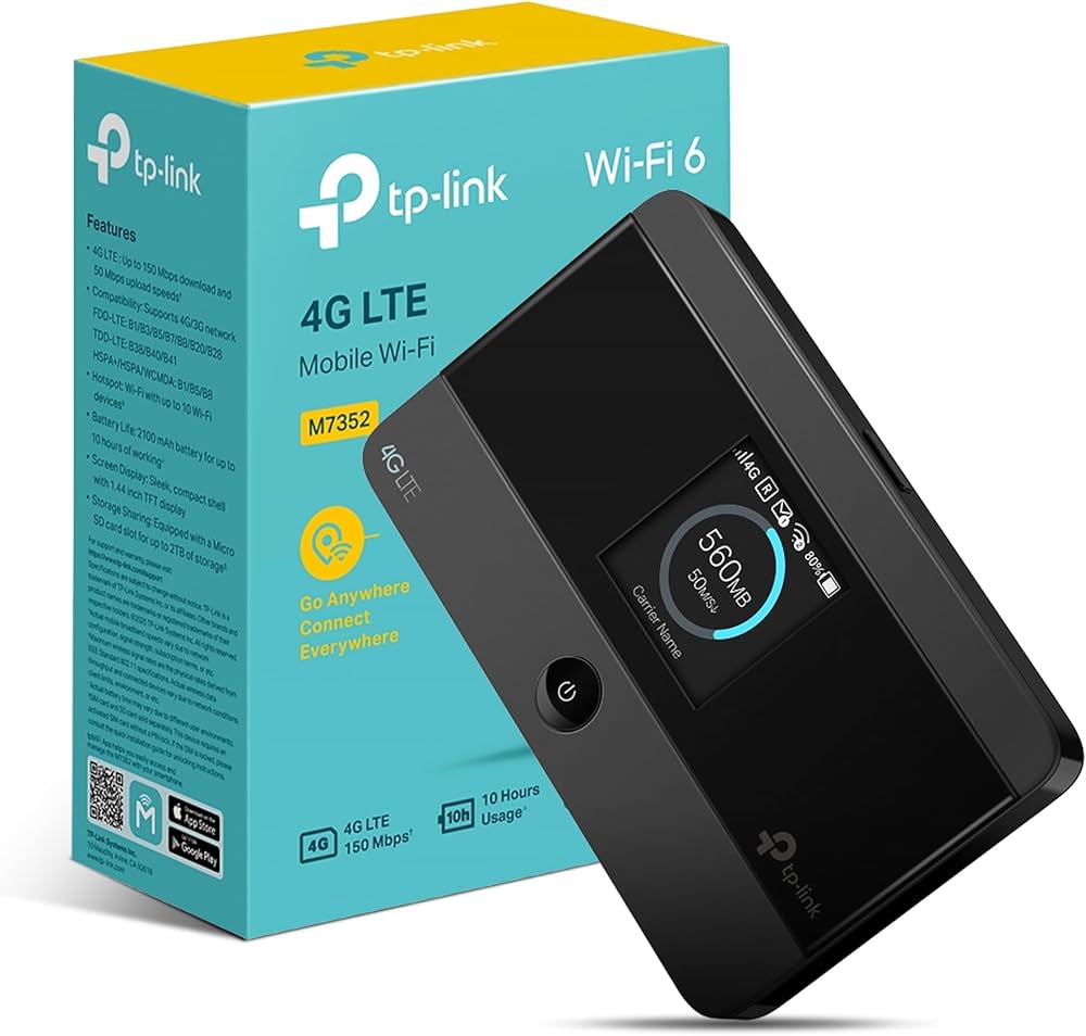 TP-Link 4G LTE Мобильный Wi-Fi Роутер (M7352)