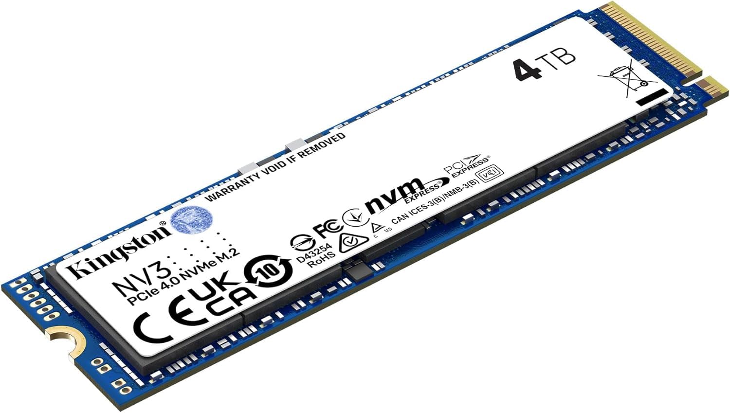 Kingston قرص SSD M.2 NVMe بسعة 4TB NV3 (SNV3S)