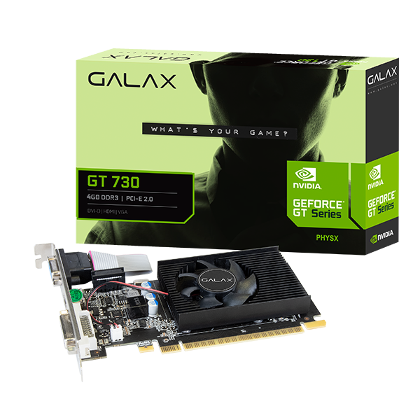 Galax PCI Express بطاقة رسومات GT730 4GB DDR3 128Bit